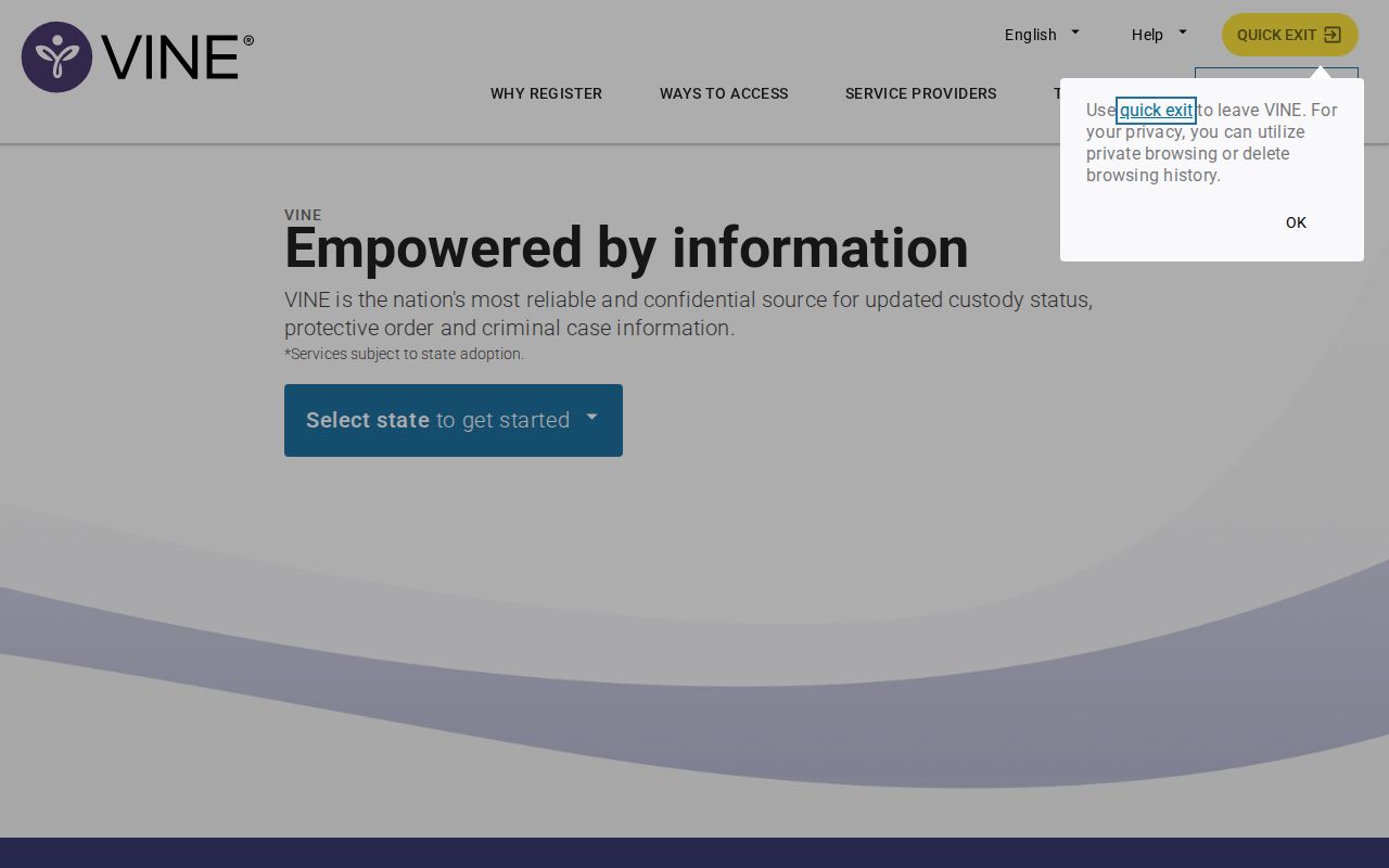 Grand County VINELink release check Utah jurisdiction and person search
